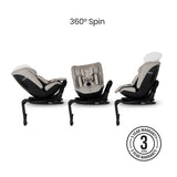 Silver Cross Motion 3 All Size 360 Car Seat - Natural Taupe