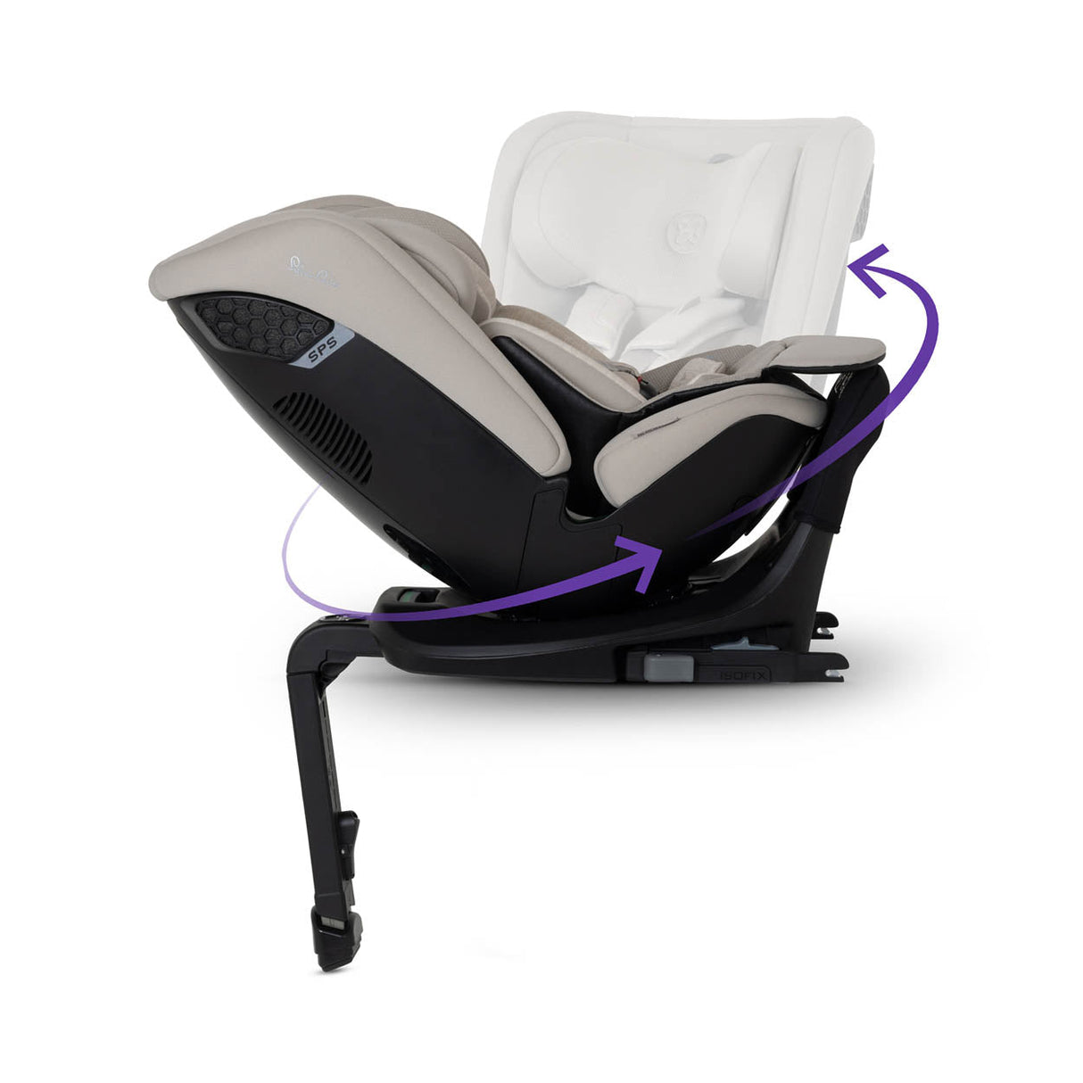 Silver Cross Motion 3 All Size 360 Car Seat - Natural Taupe