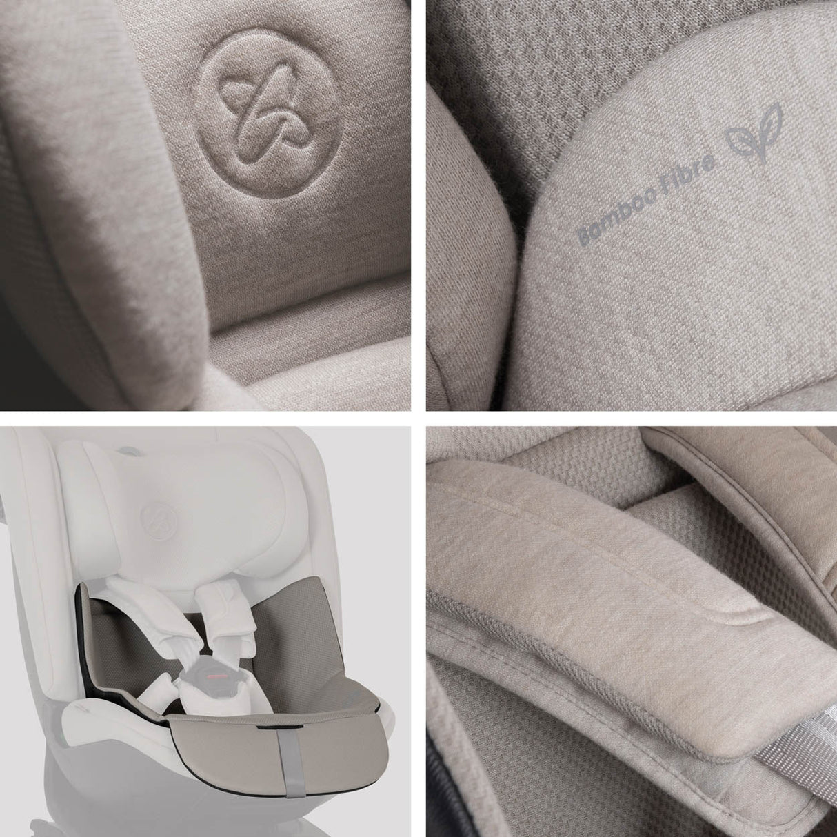 Silver Cross Motion 3 All Size 360 Car Seat - Natural Taupe