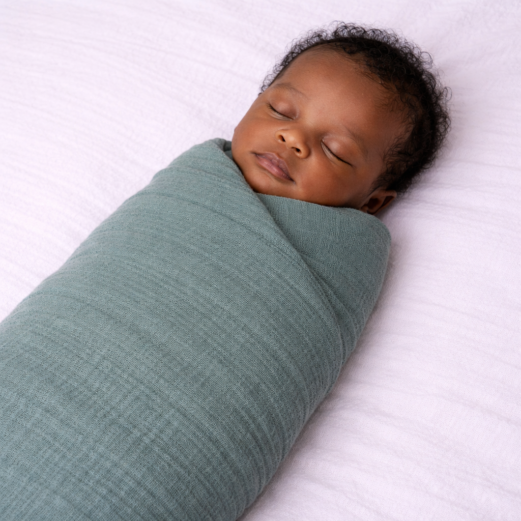 Obaby Muslin Swaddle Blanket - Ocean