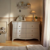 CuddleCo Clara Wide 6 Drawer Dresser & Changer - Cashmere & Ash