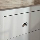 CuddleCo Clara Wide 6 Drawer Dresser & Changer - White & Ash