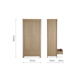 CuddleCo Burford Wardrobe - Oak