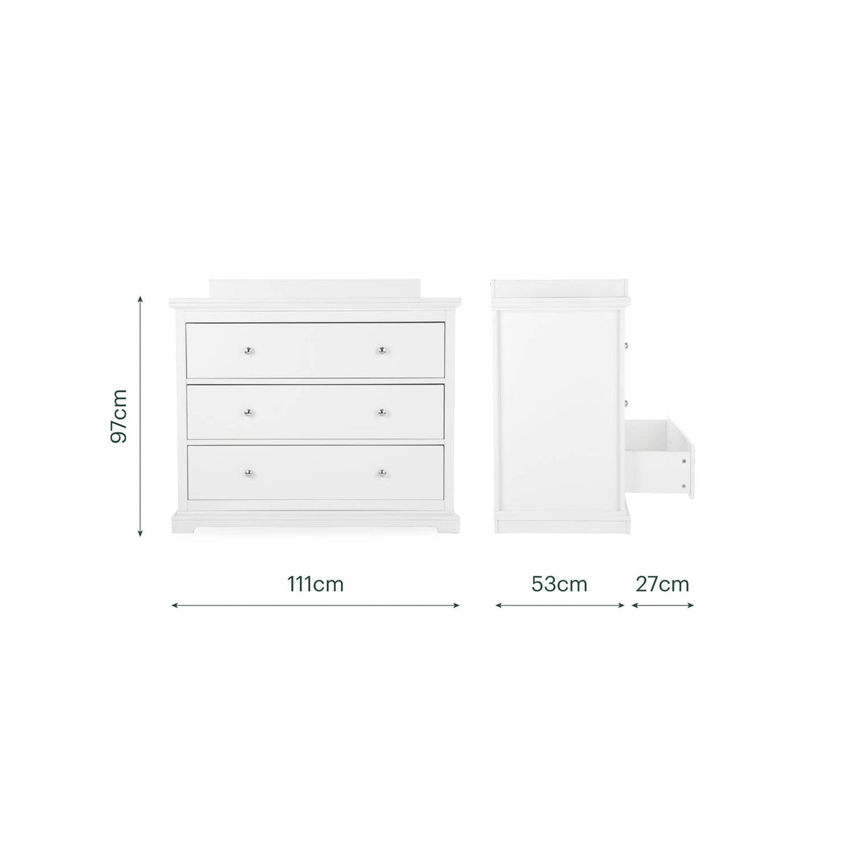 CuddleCo Beaumont Dresser Changer - White