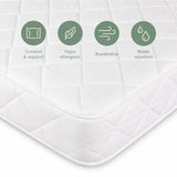 Tutti Bambini Natural Coir Fibre Cot Mattress (60 x 120 cm) - White
