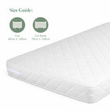 Tutti Bambini Natural Coir Fibre Cot Mattress (60 x 120 cm) - White