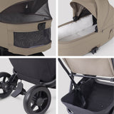 Silver Cross Nia Glide Plus Travel System & Accessories - Champagne