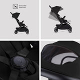Silver Cross Nia Glide Plus Travel System & Accessories - Onyx