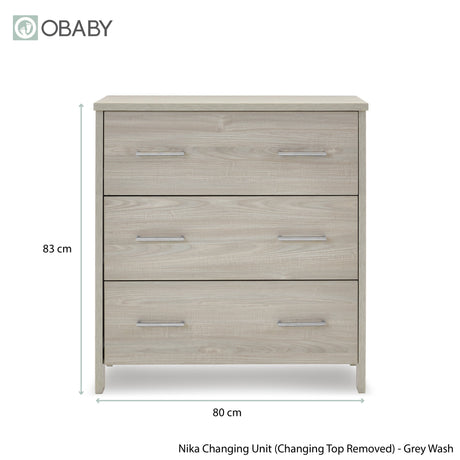Obaby Nika 2 Piece Room Set - Grey Wash