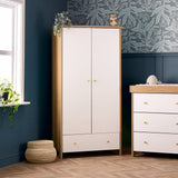 Obaby Nika 3 Piece Nursery Room Set - Oak & White