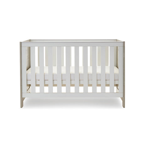 Obaby Nika Mini Cot Bed - Grey Wash & White