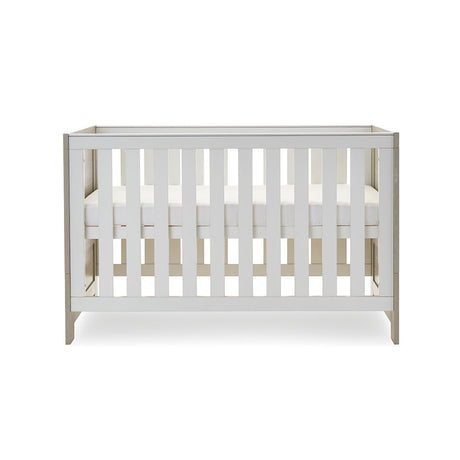 Obaby Nika Mini Cot Bed - Grey Wash & White