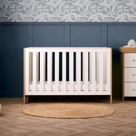 Obaby Nika 3 Piece Nursery Room Set - Oak & White