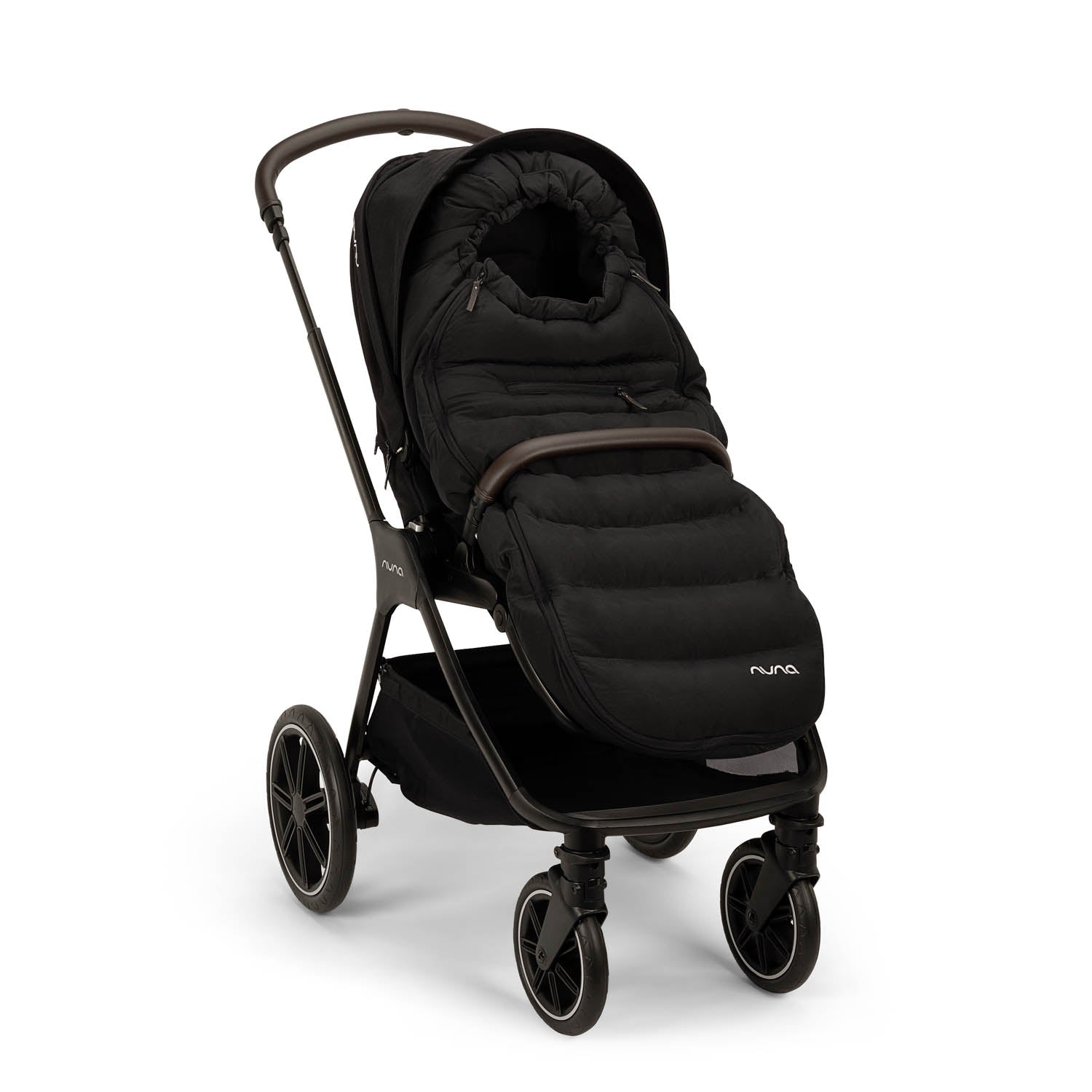 Nuna TRIV LX All Season with ARRA Flex & Base Curv Travel System Bundle - Caviar