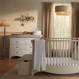 CuddleCo Clara Luxe 2 Piece Nursery Furniture Set (Cot Bed & Dresser) - Cashmere & Ash