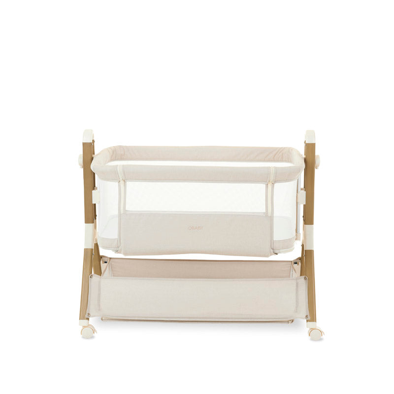 Obaby Cloud Bedside Crib - Oatmeal