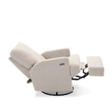 Obaby Madison Electric Swivel Glider Recliner Chair - Teddy Fabric Ivory