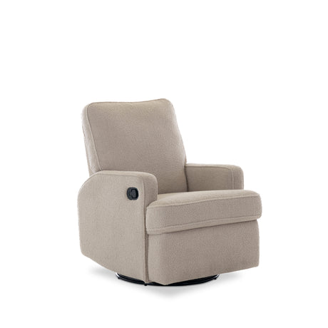 Obaby Madison Swivel Glider Recliner Chair - Teddy Fabric Truffle