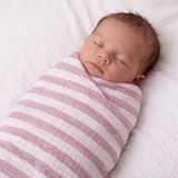 Obaby Muslin Swaddle Blanket - Berry Stripe