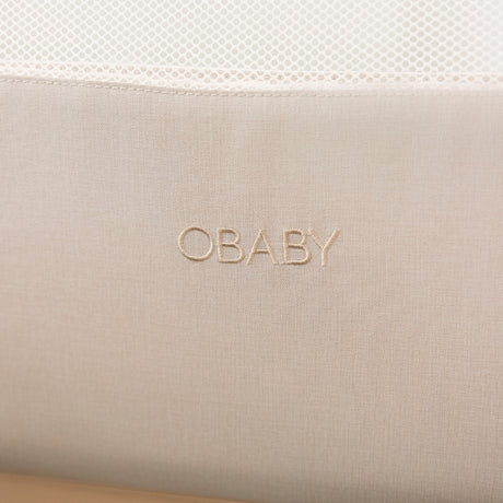 Obaby Cloud Bedside Crib - Oatmeal