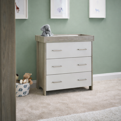 Obaby Nika 2 Piece Room Set - Grey Wash & White