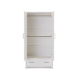 Obaby Nika Double Wardrobe - White Wash