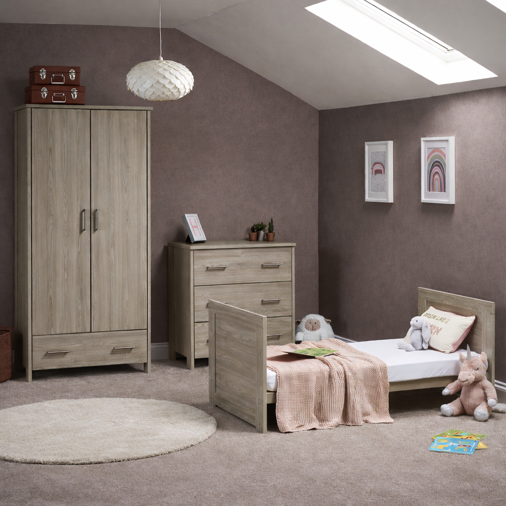 Obaby Nika Cot Bed - Grey Wash