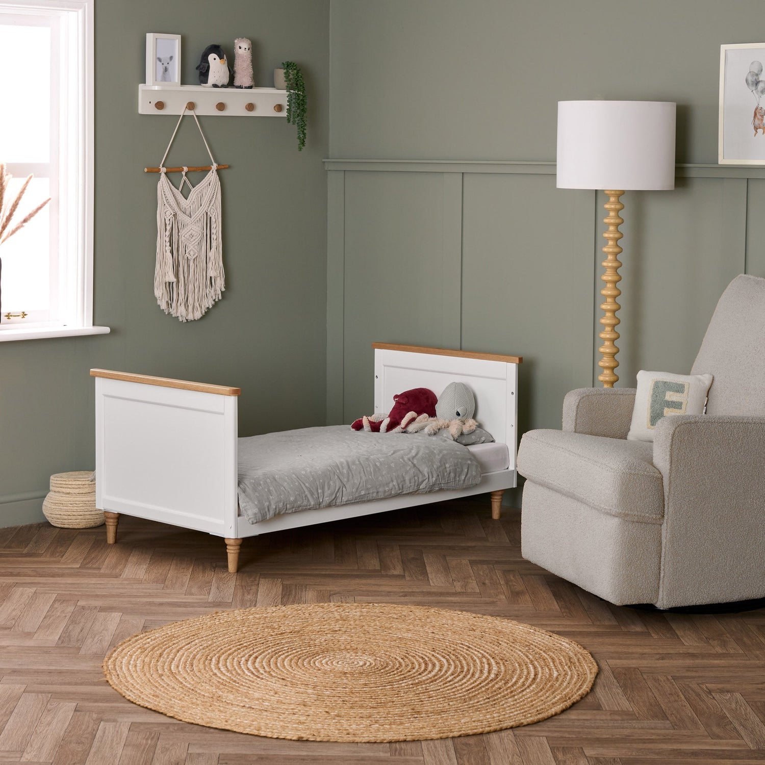Obaby Orla 3 Piece Room Set - White with Oak