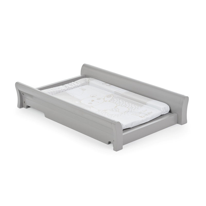 Obaby Stamford Sleigh Cot Top Changer - Warm Grey