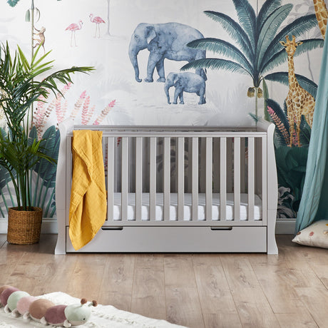 Obaby Stamford Classic Sleigh 3 Piece Room Set - Warm Grey