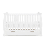Obaby Stamford Classic Sleigh Cot Bed - White