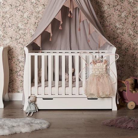 Obaby Stamford Mini Sleigh 3 Piece Room Set - White