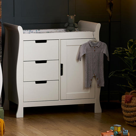 Obaby Stamford Mini Sleigh 3 Piece Room Set - White