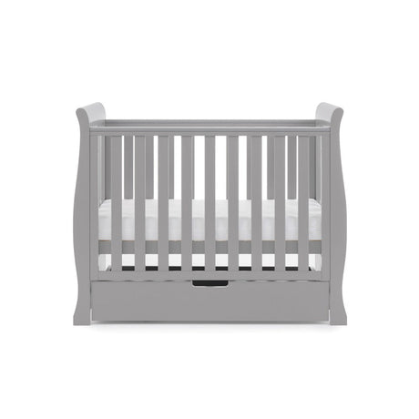 Obaby Stamford Space Saver Sleigh Cot - Warm Grey