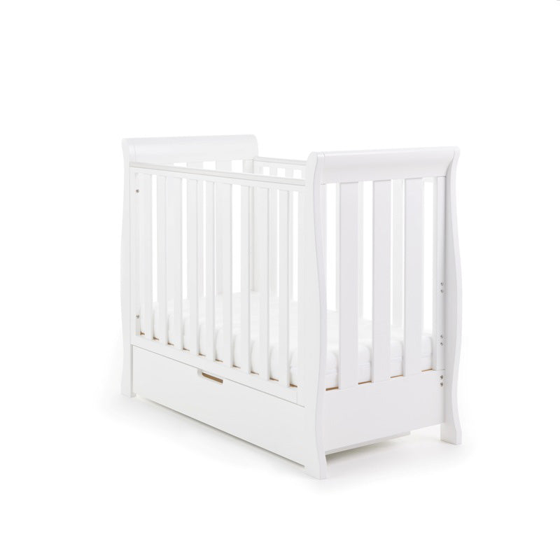 Obaby Stamford Space Saver Sleigh 2 Piece Room Set - White