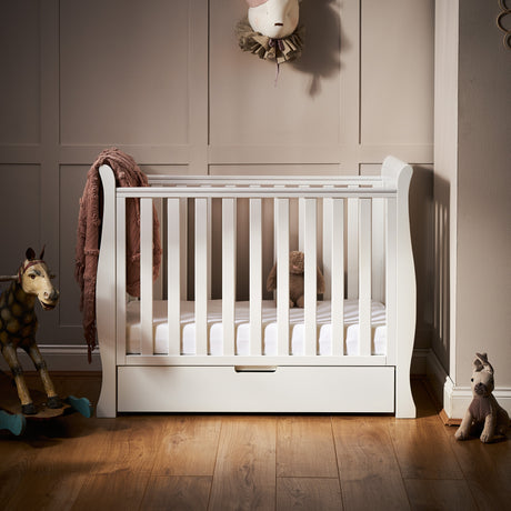 Obaby Stamford Space Saver Sleigh 2 Piece Room Set - White