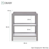Obaby Grace Mini 2 Piece Room Set - Warm Grey