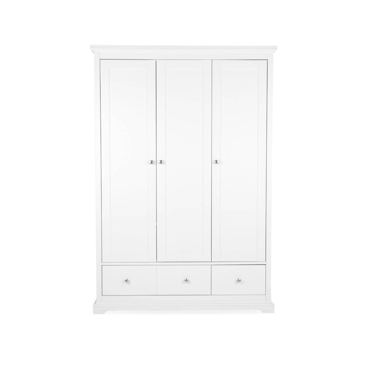 CuddleCo Beaumont Triple Wardrobe - White