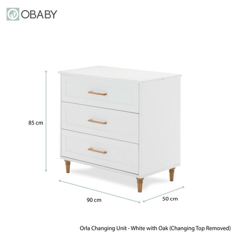 Obaby Orla 2 Piece Room Set - White with Oak