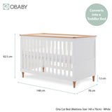 Obaby Orla 3 Piece Room Set - White with Oak
