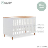 Obaby Orla 3 Piece Room Set - White with Oak