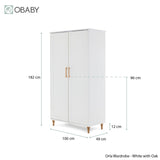 Obaby Orla 3 Piece Room Set - White with Oak
