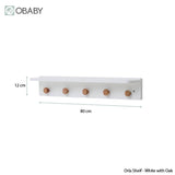 Obaby Orla Shelf - White with Oak