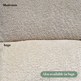 Tutti Bambini Oscar Luxe Rocking Chair & Footstool - Teddy Mushroom