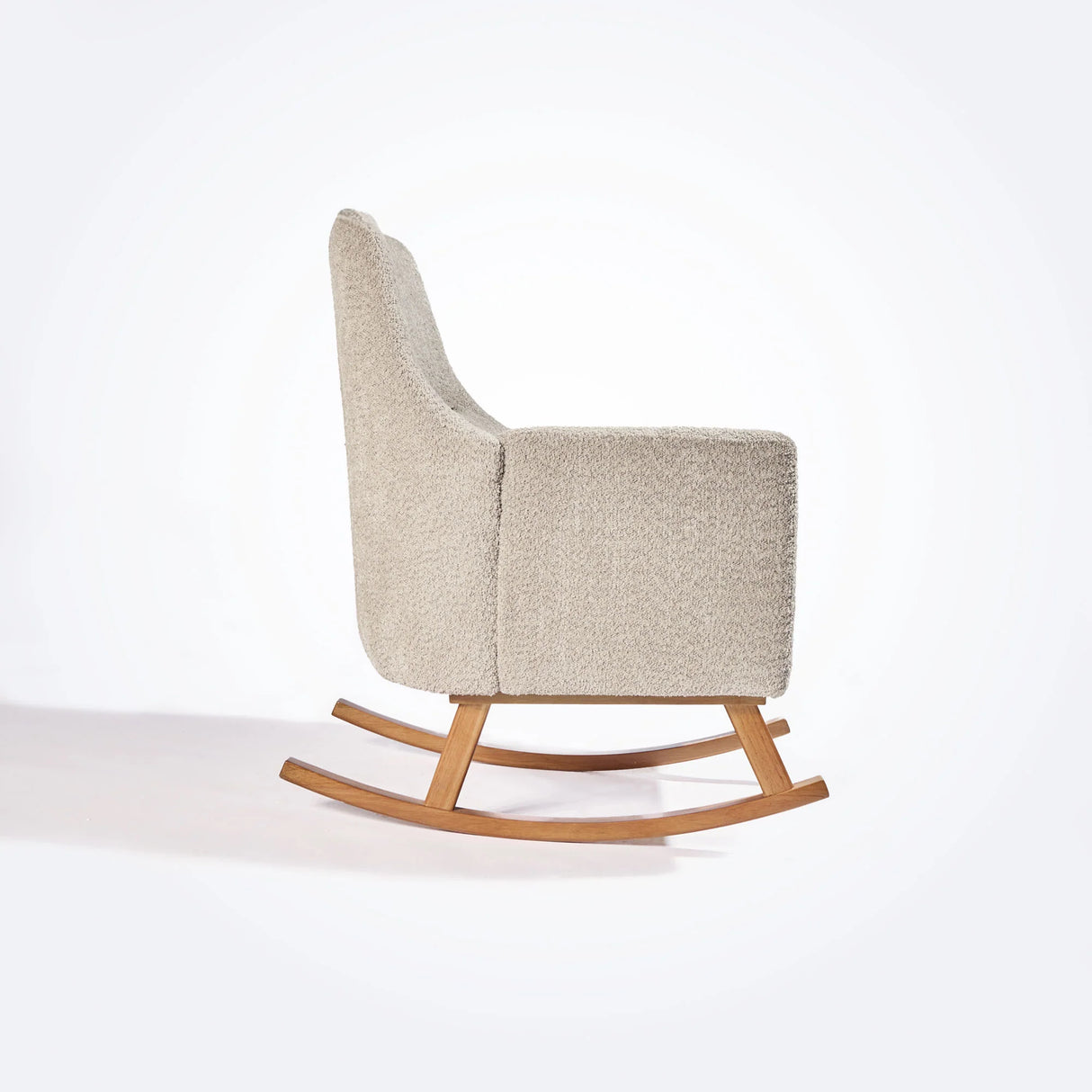 Tutti Bambini Oscar Luxe Rocking Chair & Footstool - Teddy Mushroom
