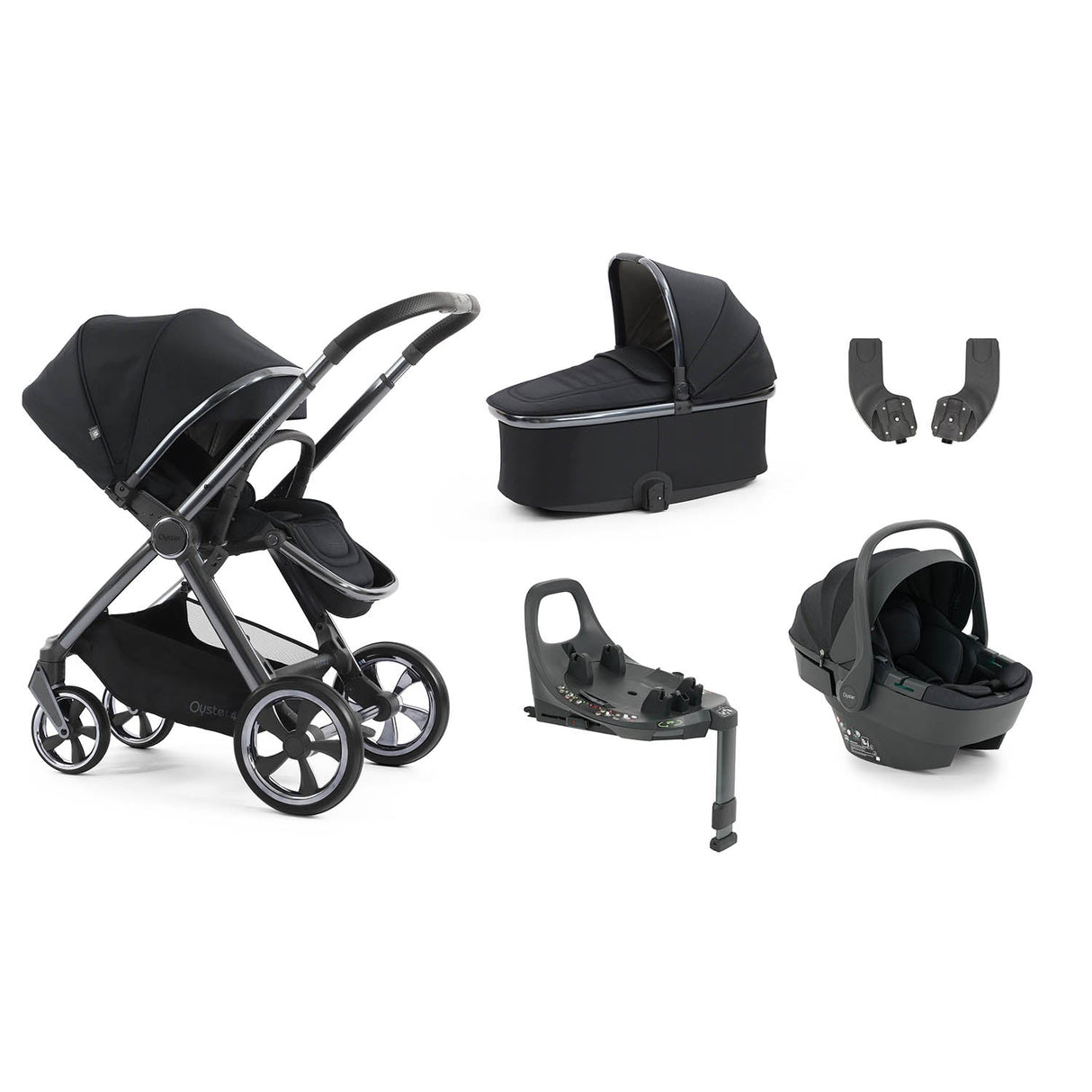 BabyStyle Oyster 4 Essential 5 Piece Capsule 360 Bundle - Carbonite