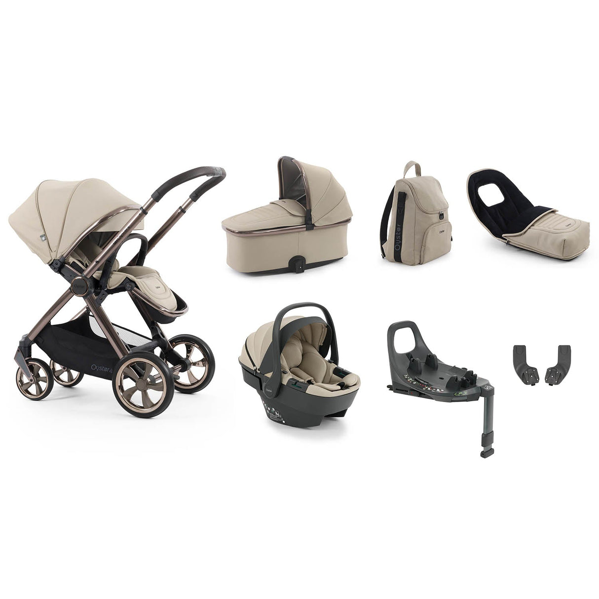 BabyStyle Oyster 4 Luxury 7 Piece Capsule 360 Bundle - Buttermilk