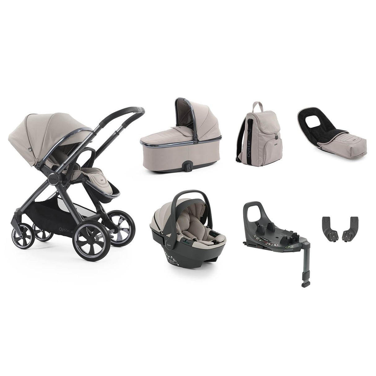 BabyStyle Oyster 4 Luxury 7 Piece Capsule 360 Bundle - Stone