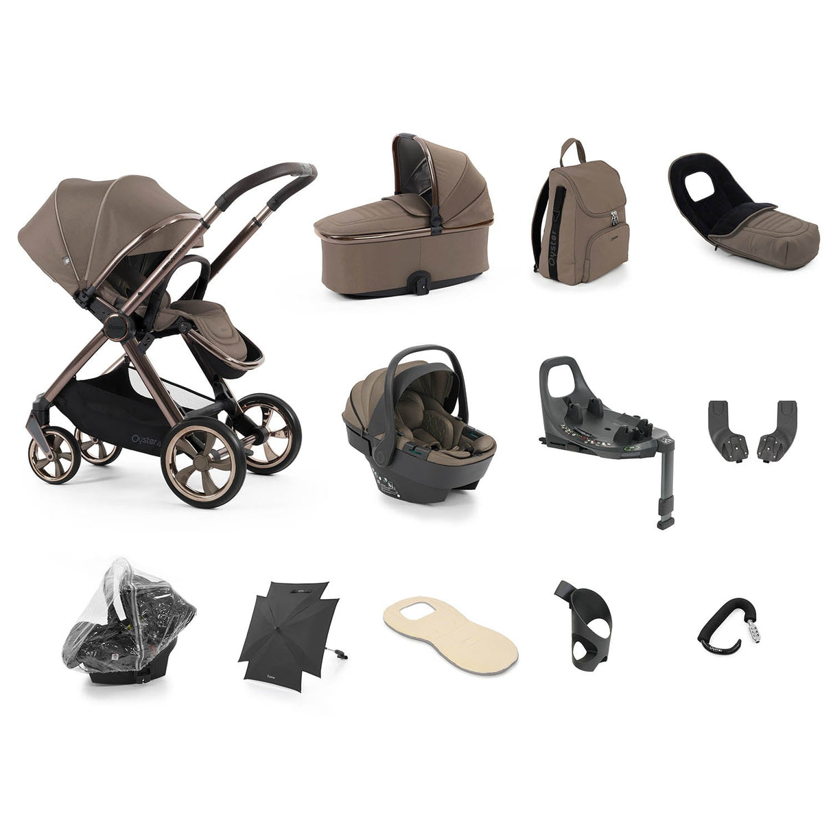 BabyStyle Oyster 4 Ultimate 12 Piece Capsule 360 Bundle - Mink