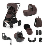 Oyster Vee Luxury Capsule 360 Travel System Bundle - Chocolate